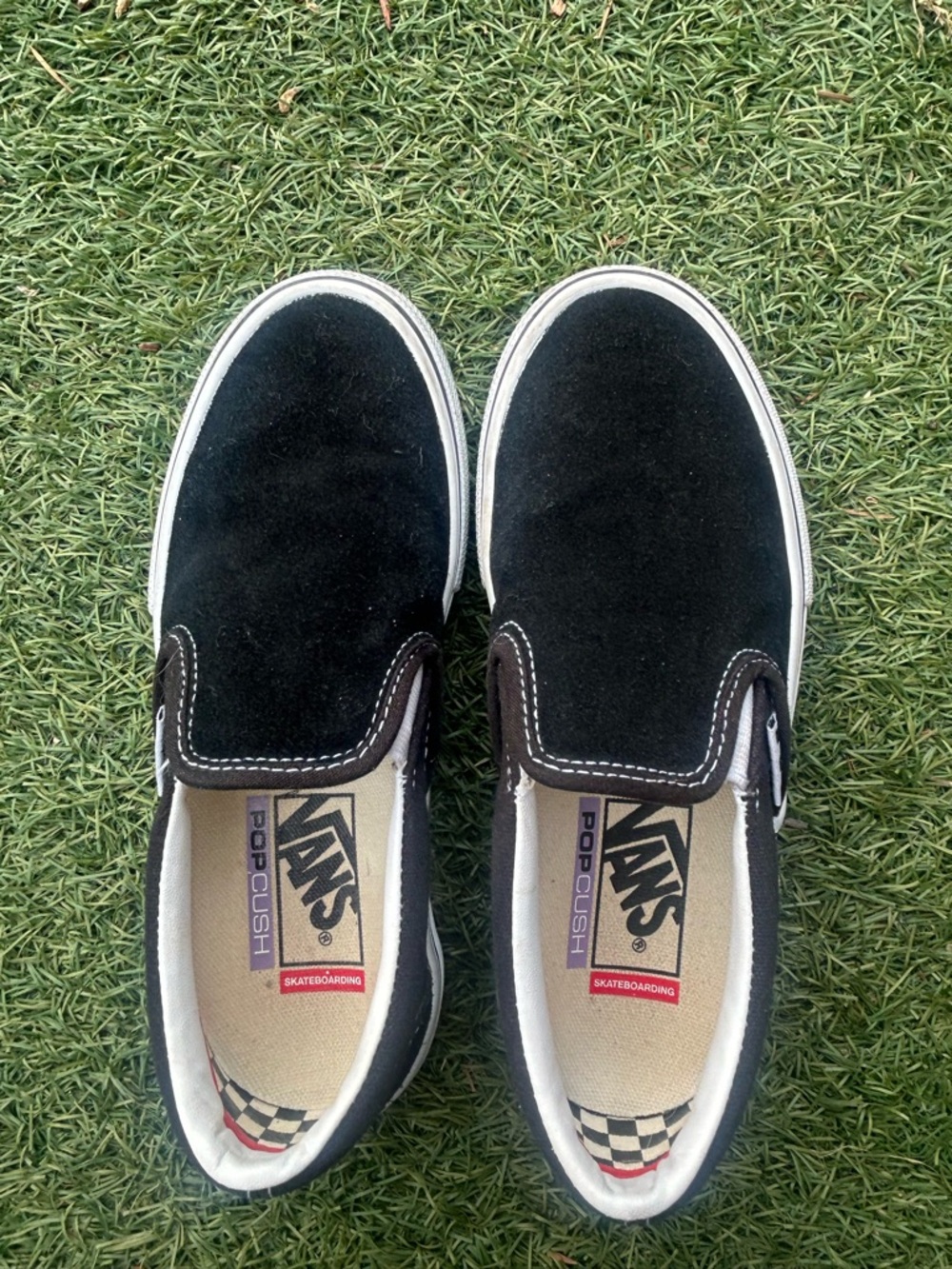 Vans Black Slip-On Shoes Men’s size 4 - skateboarding shoes